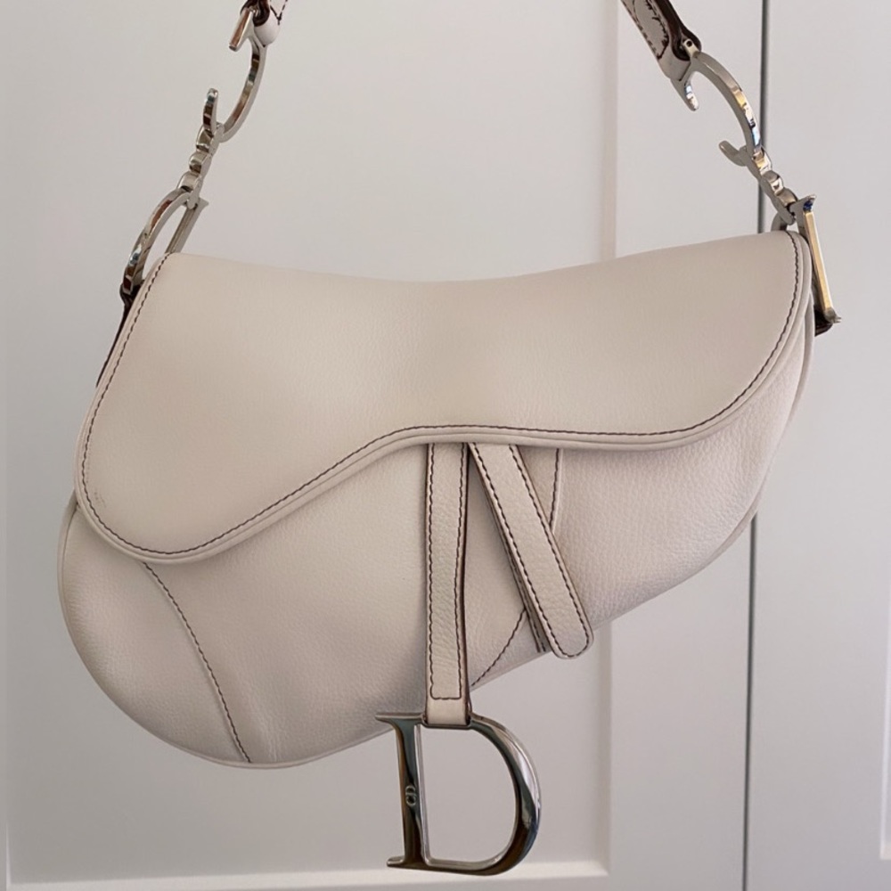 Dior Saddle Bag (vintage) - white